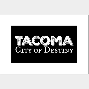 Tacoma, City Of Destiny: White Ink Posters and Art